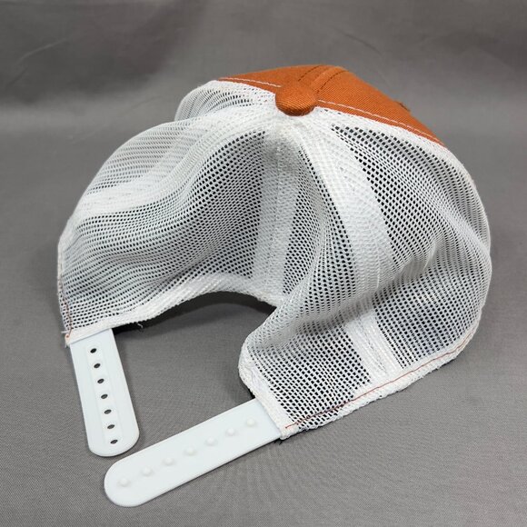 Calcutta Snap Back Cap Hat Orange Outdoor Trucker Mesh Fishing Gear Mens - Picture 14 of 14